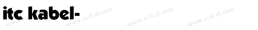 itc kabel字体转换